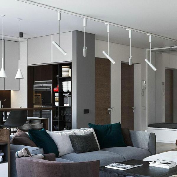 

wholesale retail 15w dimmable cob led track light spot wall lamp spotlight tracking ac110v/240v noverty lights