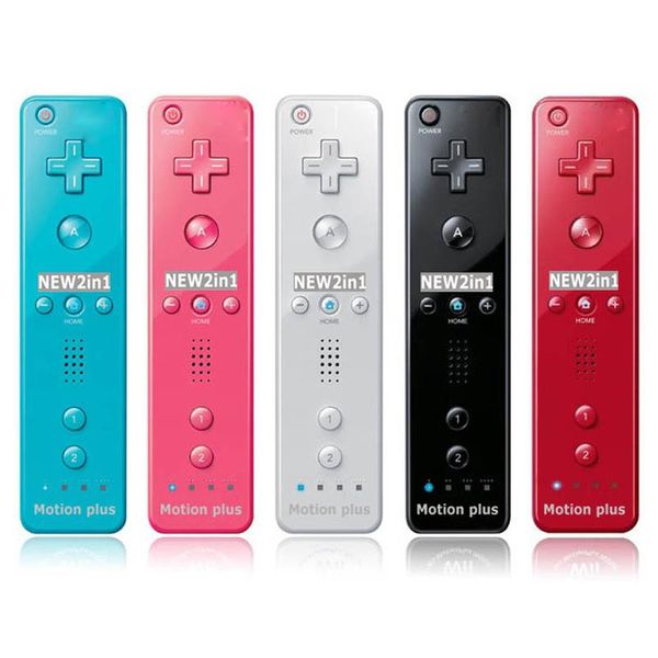 

game controllers & joysticks built in motion plus wireless remote controller for wii gamepad with silicone case u console