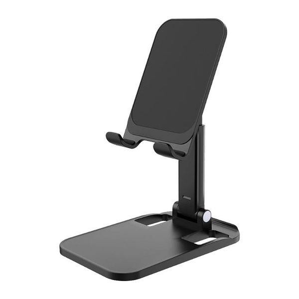 

cell phone mounts & holders 1pc metal durable stand deskshelf tablet foldable bracket(black)