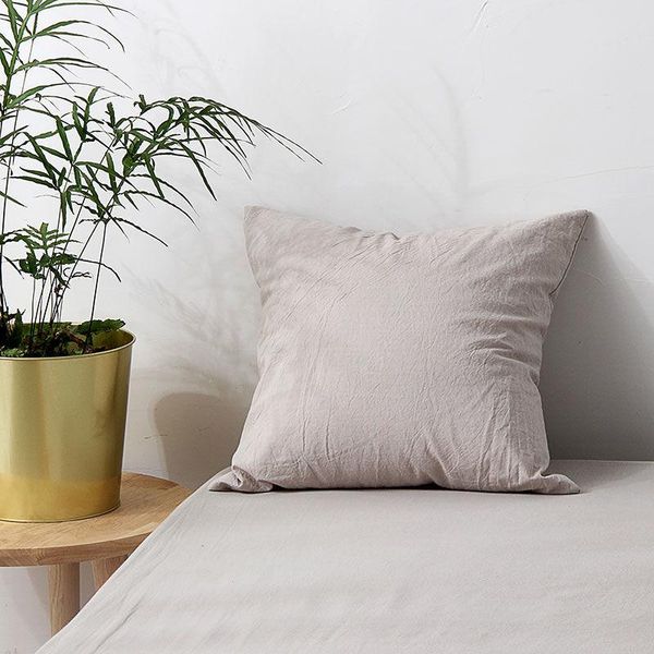 

cushion/decorative pillow cilected nordic simple 100% cotton solid color cushion cover pillowcase home decoration sofa core protective 1pc