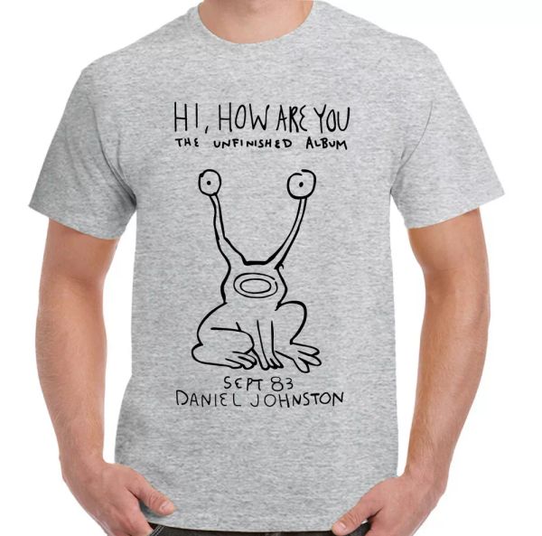 

kurt cobain t shirt man hi how are you nirvana as worn by, White;black