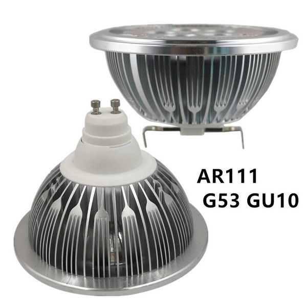 AC85-265V G53 GU10 AR111 9W 12W LED faretto da incasso a LED, 990lm 9 * 1W 12 * 1W lampadina a led 2 anni di garanzia