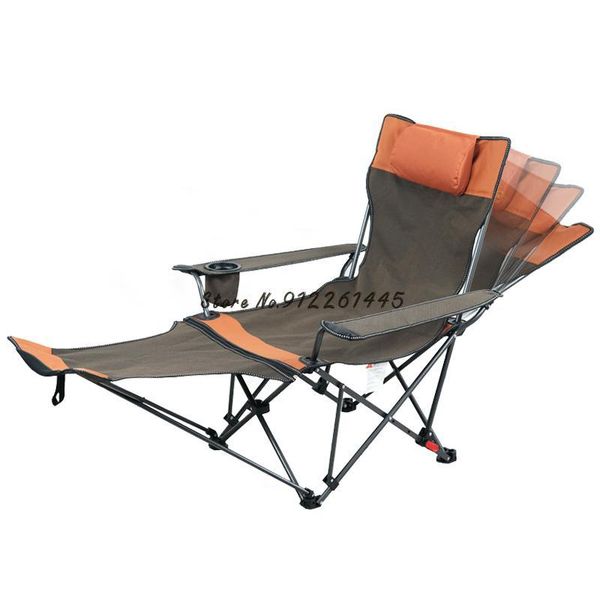 

camp furniture outdoor folding deck chair portable actors leisure car camping backrest fishing lunch break siesta bed beach