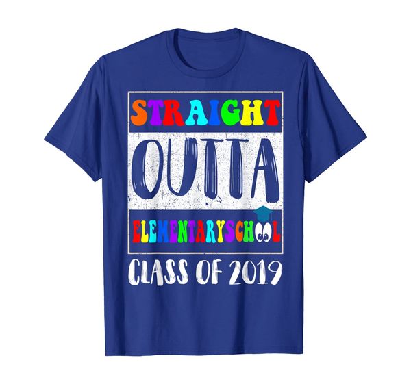 

straight outta elementary school tshirt graduation gifts, White;black