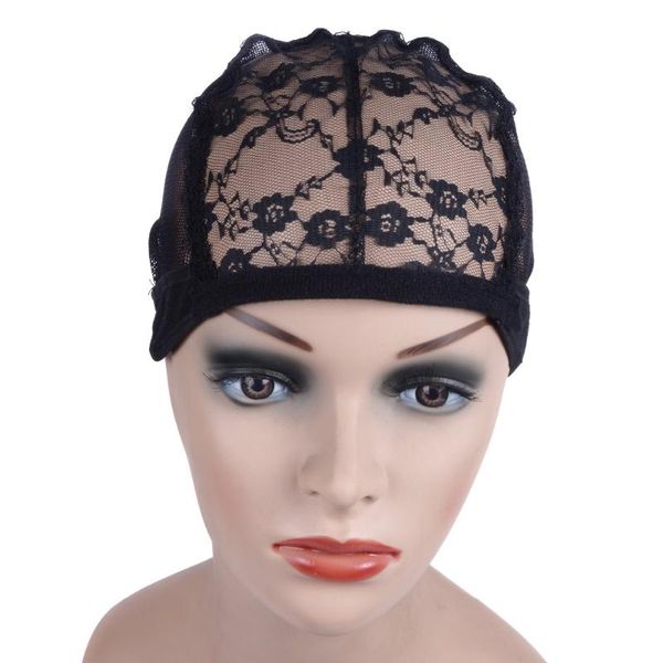 

beanies wig cap for making wigs with adjustable strap on the back weaving glueless caps good quality hair net black