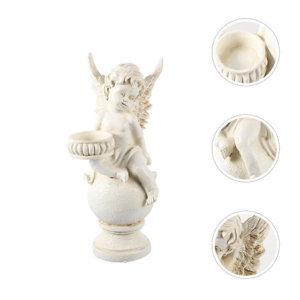

candle holders 1pc angel holder decor cupid candlestick ornament for home garden