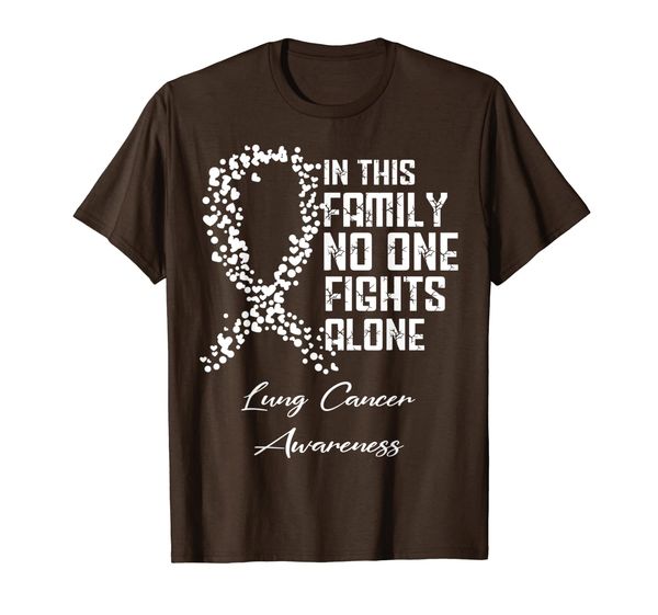 

In This Family No One Fights Alone T Shirt Lung Cancer, Mainly pictures
