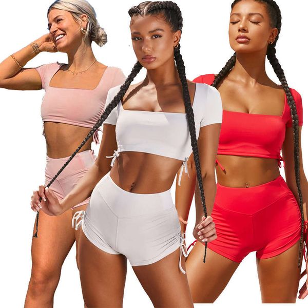 

women's tracksuits tracksuitshg5322 women's elastic solid yoga two piece set e9uu, Gray