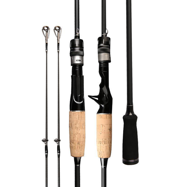 

boat fishing rods 1.8m 2.1m 2.4m 2 segments rod m/mh power double pole carbon spinning casting lure for sea lake river