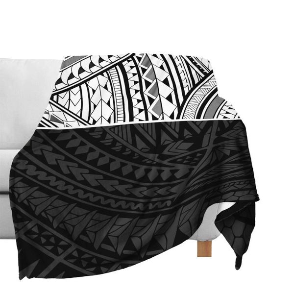 

blankets design black white soft sofa polynesian tribal airport throw blanket custom outdoor nap fleece tapestry