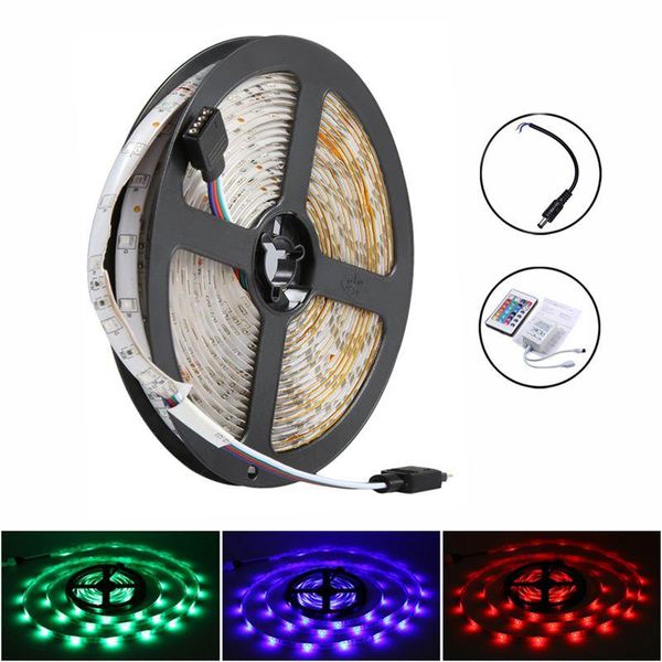 

strips big deal 5m 300leds 3528 smd rgb led light strip + 44 key ir remote controller
