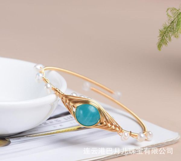 

bangle tianhe stone bracelet devil's eye 14k gold bangles for women wholesale, Black