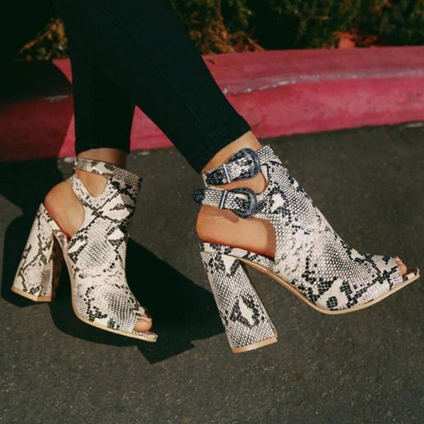 

sandalias de verano para mujer summer sandals women shoes fashion serpentine gladiator high heels strap pumps shoes@, Black