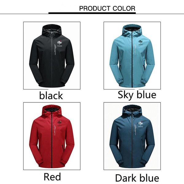 

men's jackets menswear 2021 spring and autumn hooded zipper polyester fiber fit casual print non-iron clothing brand coat, Black;brown