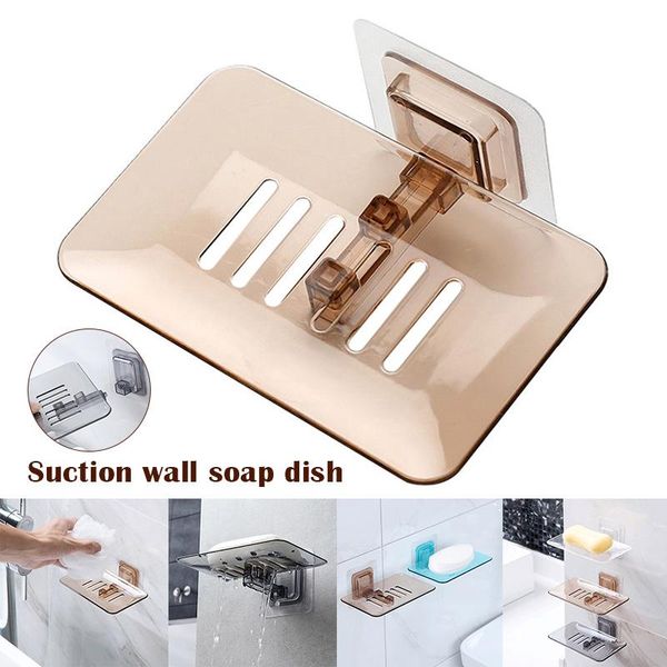 

economical bathroom shower soap dishes drain sponge holder wall mounted organizer storage rack soapbox ds99