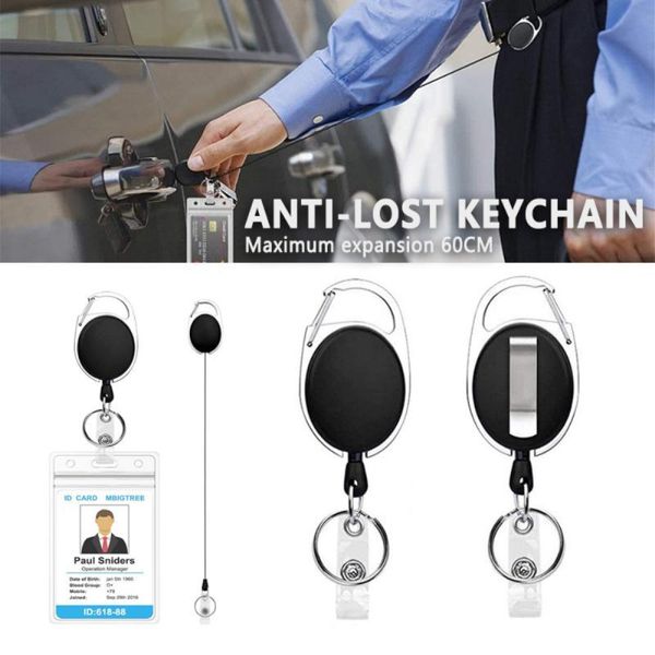 

hooks & rails 1pc keychain nylon cable anti-lost for key face mask certificate card holder lanyard decorative 60cm