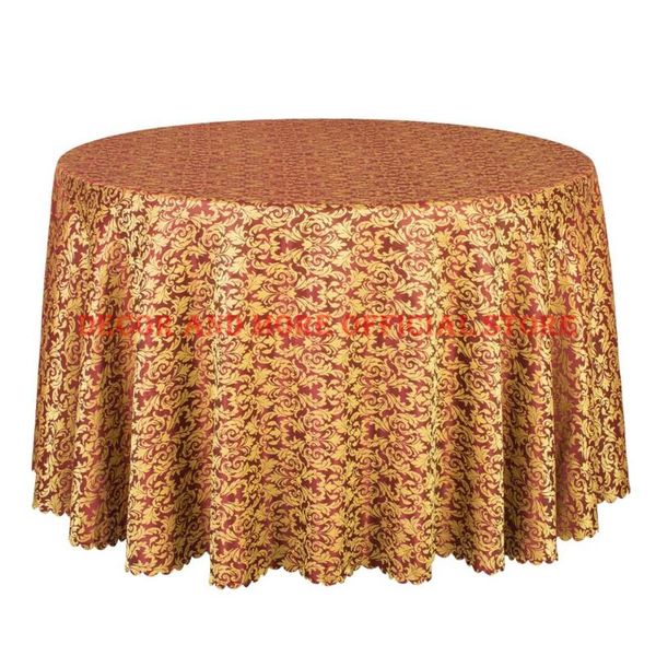 

table cloth 10pcs poly damask round covers decor wedding el banquet dining tablecloth luxury red linen square cloths