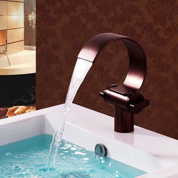 

bathroom sink faucets mttuzk oil rubbed bronze waterfall basin faucet orb cold and water mixer taps