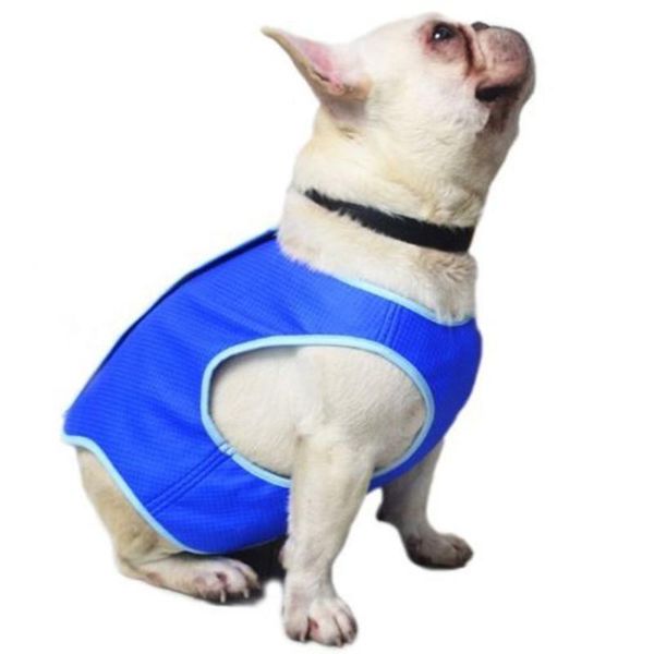 

size dog summer cooling jacket coat vest t-shirt clothes clothing for bule puppy pet harness apparel