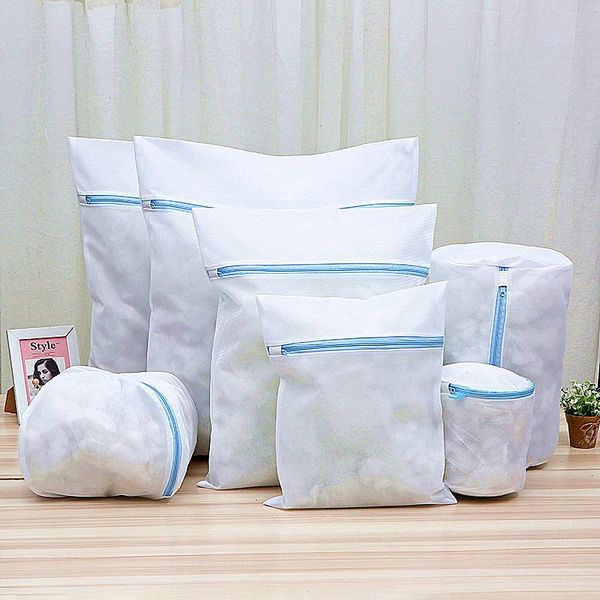 

laundry bags underwear bag zippered mesh washing machine for household protected clothes socks bra lingerie