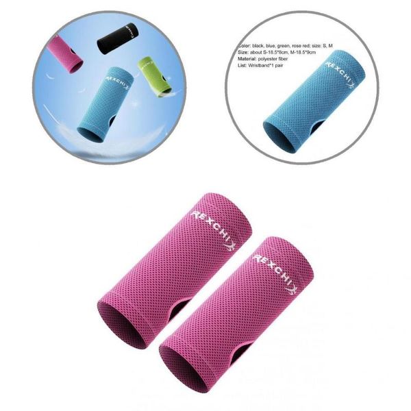 

wrist support wristband skin-friendly multicolor ice cooling comfortable sweat absorption sport for outdoor, Black;red