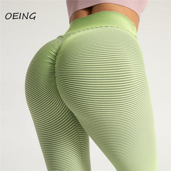 

yoga outfit plus size pants leggings gym clothes striped sport women fitness