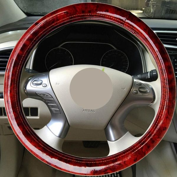 

steering wheel covers glcc 38cm diy braid on the cover soft microfiber leather smooth auto handlebar with needle and thread accessories