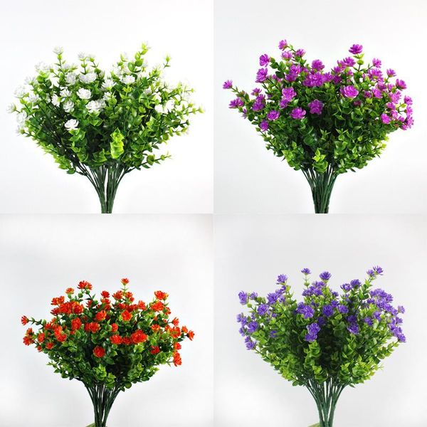 

decorative flowers & wreaths simulation milan grass plastic lysimachia eucalyptus leaves lotus plant wall gardening supplies