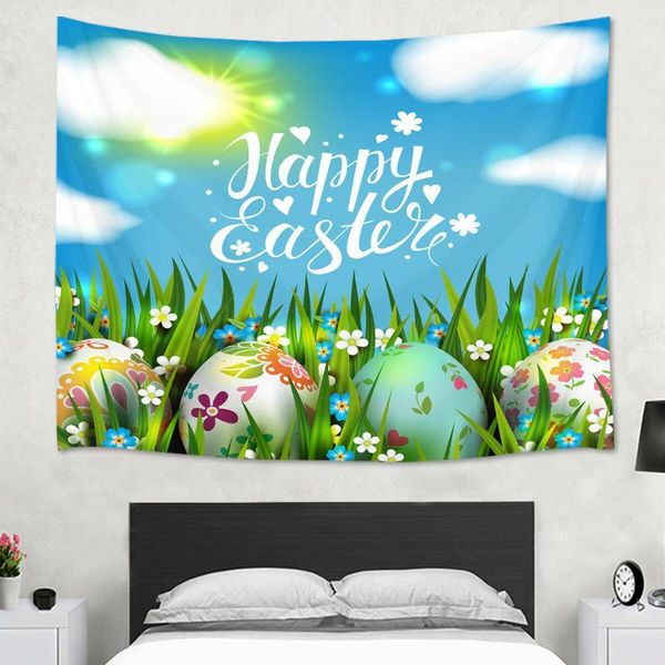 

tapestries happy easter eggs floral sun tapestry wall art hanging dorm home decor