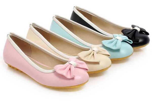

women's shoes in spring and autumn flat bottom round head @522, Black