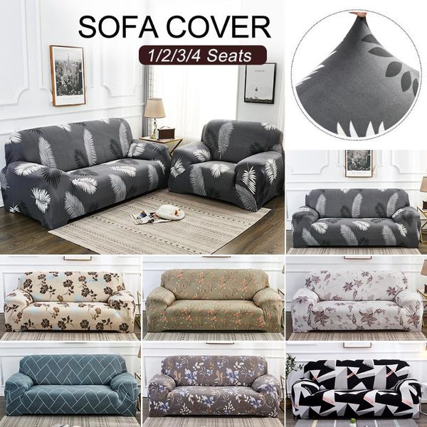 

chair covers printed sofa cover geometric couch elastic for living room anti-dust chaise slipcover 1/2/3/4-seater