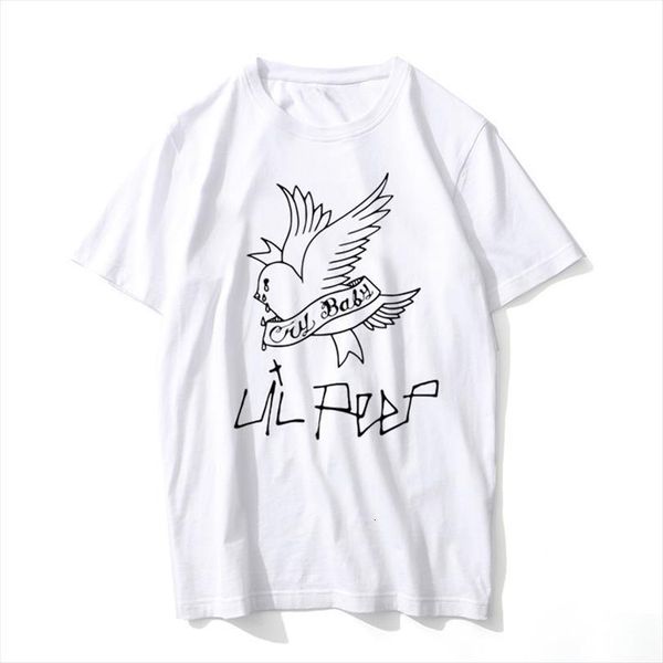 

lil peep men summer graphic tees rap rapper male hip hop, White;black