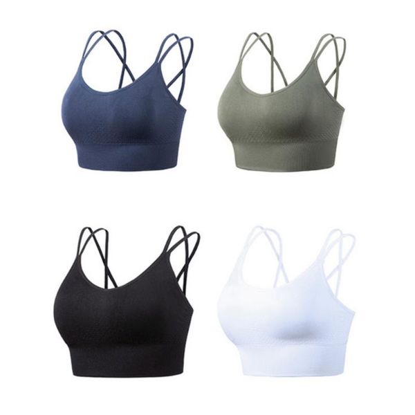 

yoga outfit beautiful back quick-drying fitness sports underwear bra shockproof running gathering