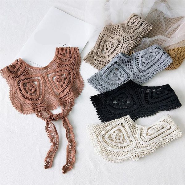 

scarves women hollow crochet lace scarf korea style summer thin mesh floral printing shawl cover for ladies dress collar, Blue;gray
