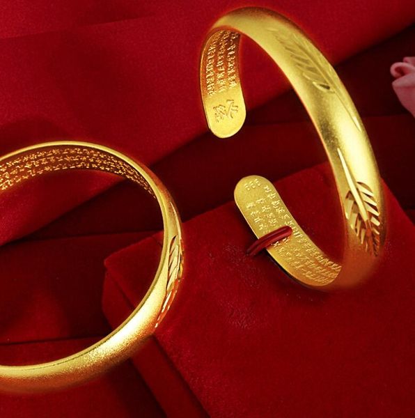 

retro feather heart sutra leaf bracelet jewelry for women, Golden;silver