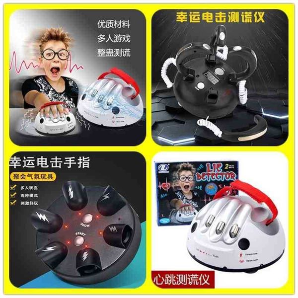 

lie detector miniature lucky electric shock finger trickery game deskdecompression creative toy