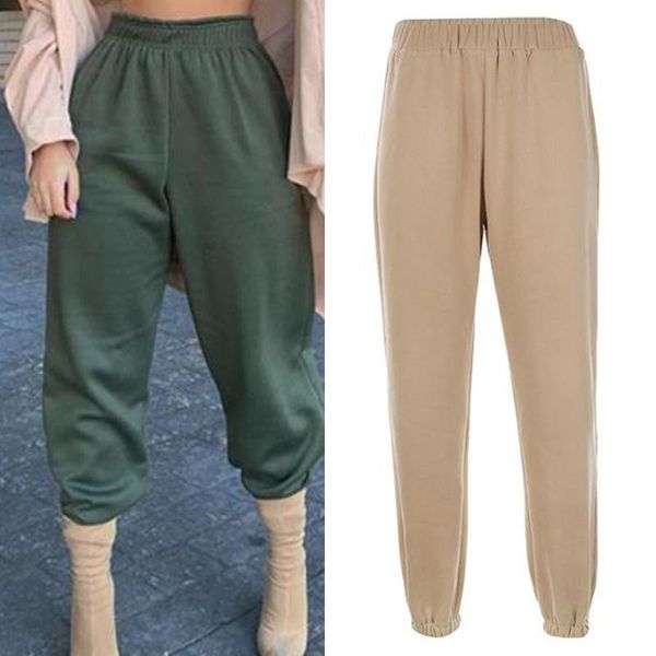 

women's pants & capris baggy harem women autumn winter fleece sweatpants hip hop dance sport jogging casual slacks trackpants warm trou, Black;white