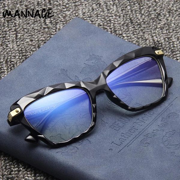 

sunglasses square cat eye oversized eyeglasses women multi-section trending design optical computer glasses anti blue light, White;black