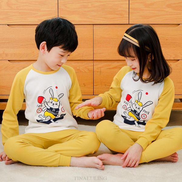 

clothing sets kids pajamas set children sleepwear boys girls long sleeved cotton 100% anime cartoon christmas homewear pijamas, White