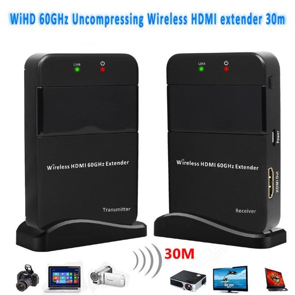 

audio cables & connectors 60ghz wireless transmitter 4k 1080p video transmission extender 100ft receiver kit