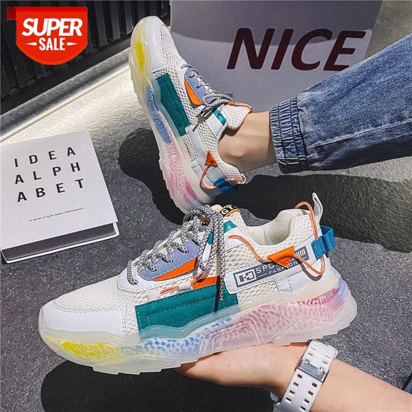 

summer breathable mesh sports running shoes fashion trend popcorn old men's #wn22