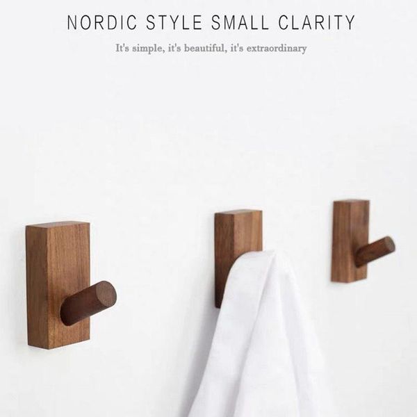 

paintings nordic solid wood hanging hooks strong sticky hook shelf porch key holder home decoration accessories wooden wall mounted rack
