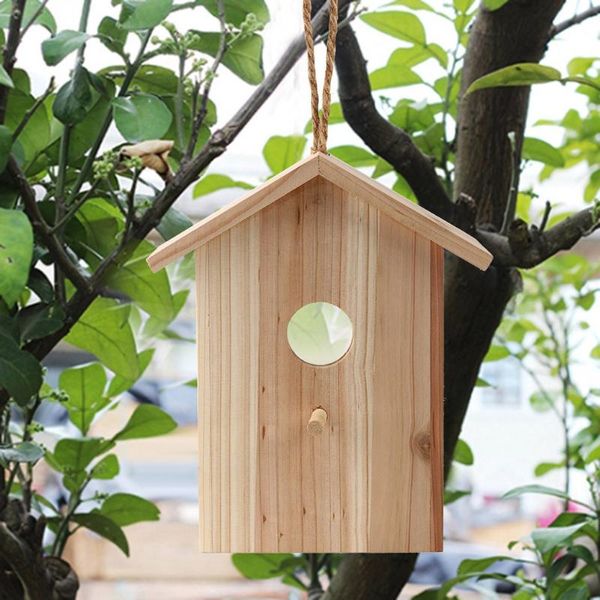 

bird cages garden wooden house home nests suction cup wood