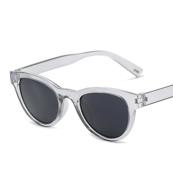 

sunglasses 2021 fashion women's vintage simple oval sun glasses female male trend shades retro jelly color brown eyewear uv400, White;black