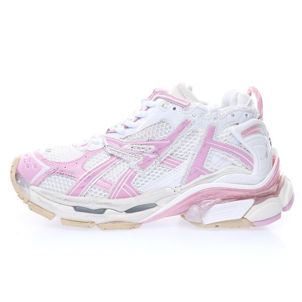 

2021 new paris old shoes men and women with straps for couples super spring increase fashion sneakers, Black