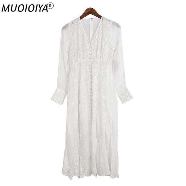

casual dresses women v-neck flowers embroideried mini dress ladies sweet long sleeve single-breasted clothes 2021, Black;gray