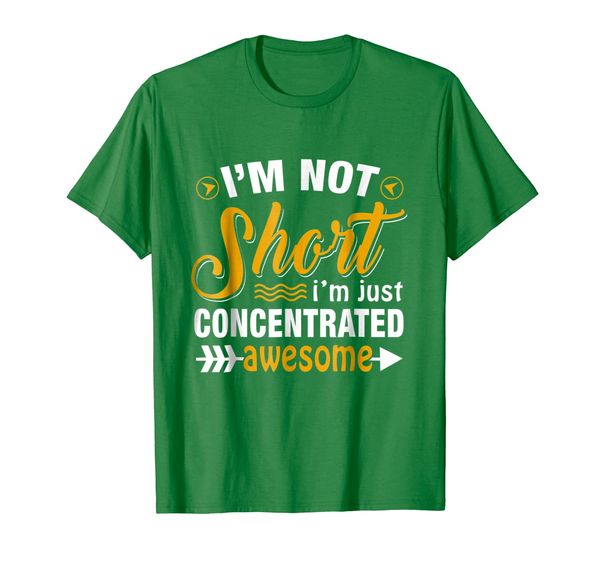 

i'm not short i'm just concentrated awesome t-shirt, White;black