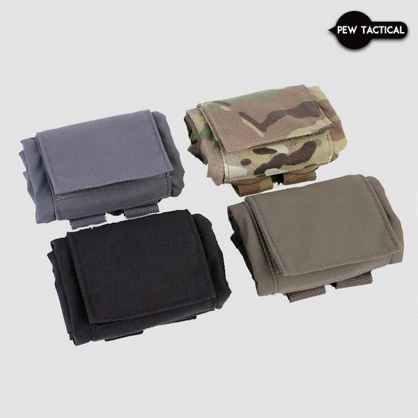 

hunting jackets pew tactical mini dump pouch roll-up, Camo;black