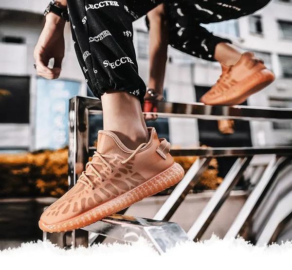 

breathable coconut mens shoes black ice mesh transparent hollow sports men's sneakers