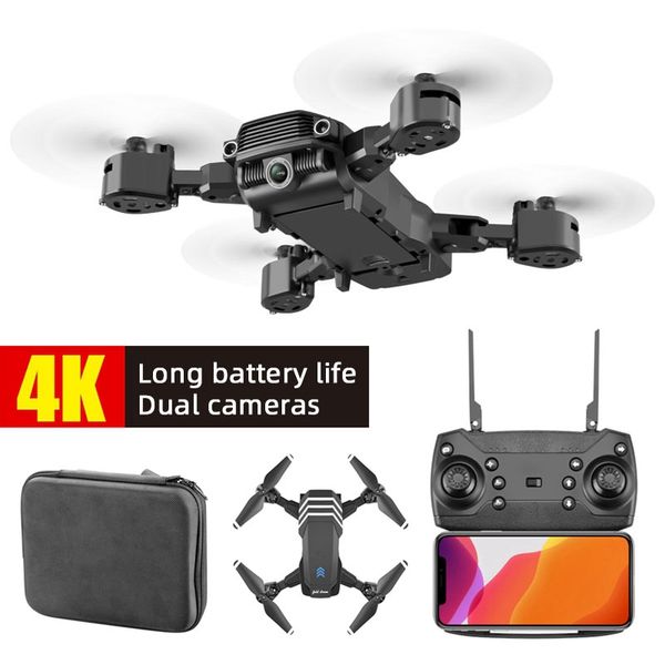

4K HD LS11 Dual Cameras Mini Drone Profissional Folding FPV Quadcopter Drones With Camera Toys For Children RC Quadcopters Gifts, Nocamera 1b